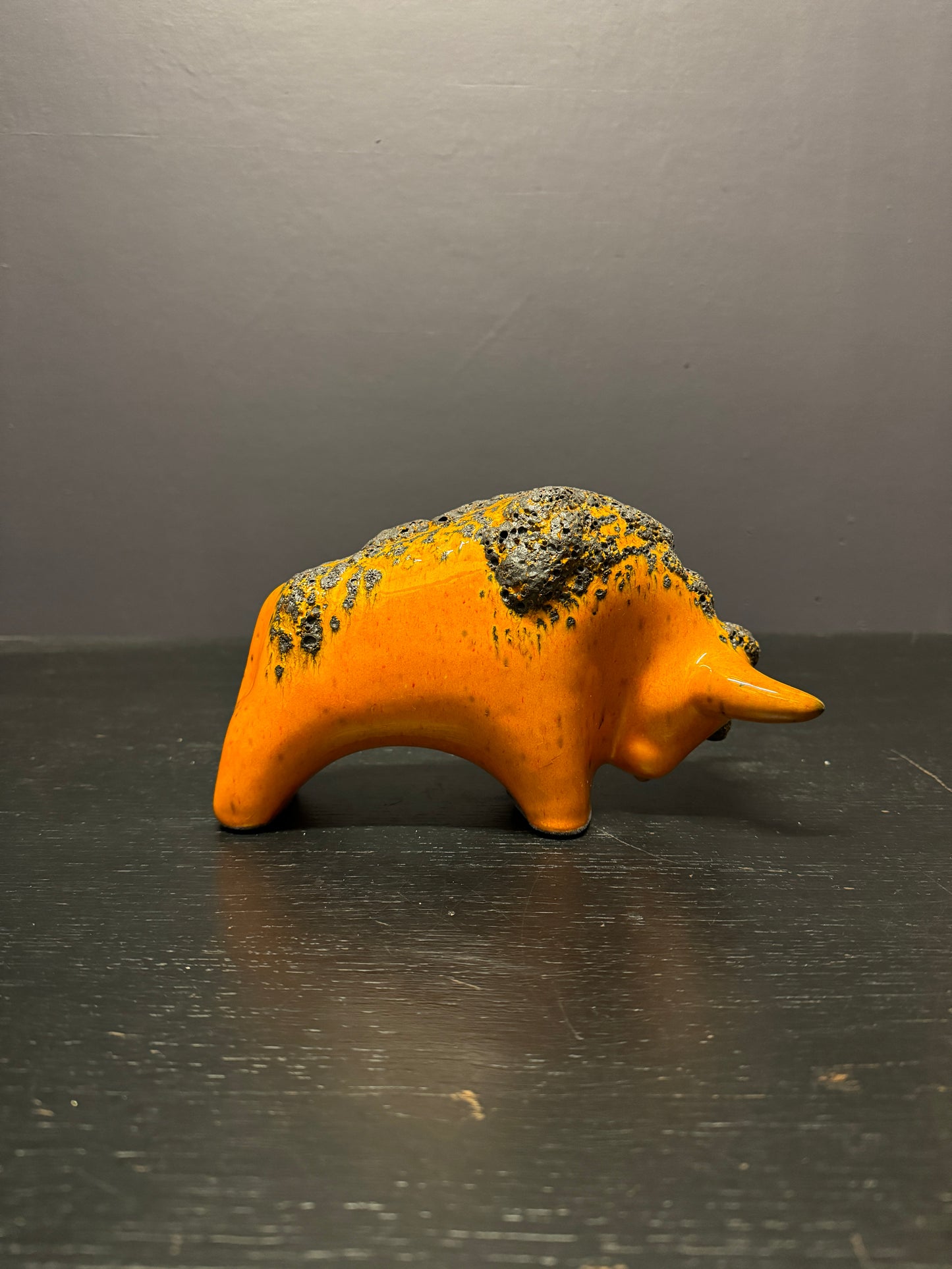 Otto Keramik Classic Ceramic Bull West German Pottery Fat Lava