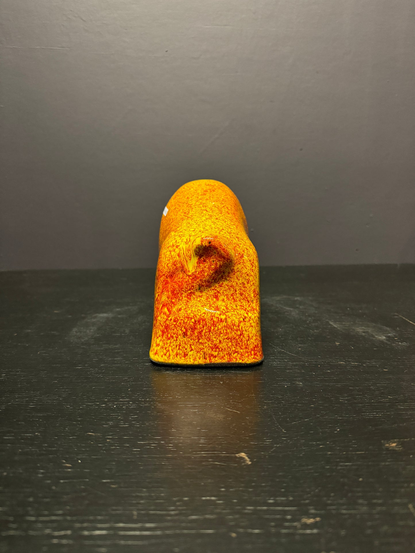 Otto Keramik Ceramic Bull West German Pottery Fat Lava