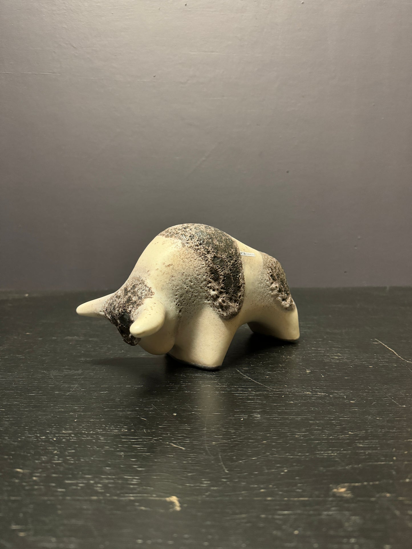 Otto Keramik Classic Ceramic Bull West German Pottery Fat Lava