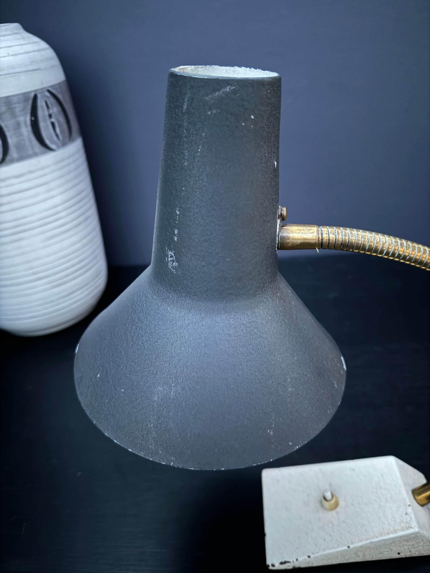 Circa 1950s Goose Neck Desk Lamp By SIS Germany