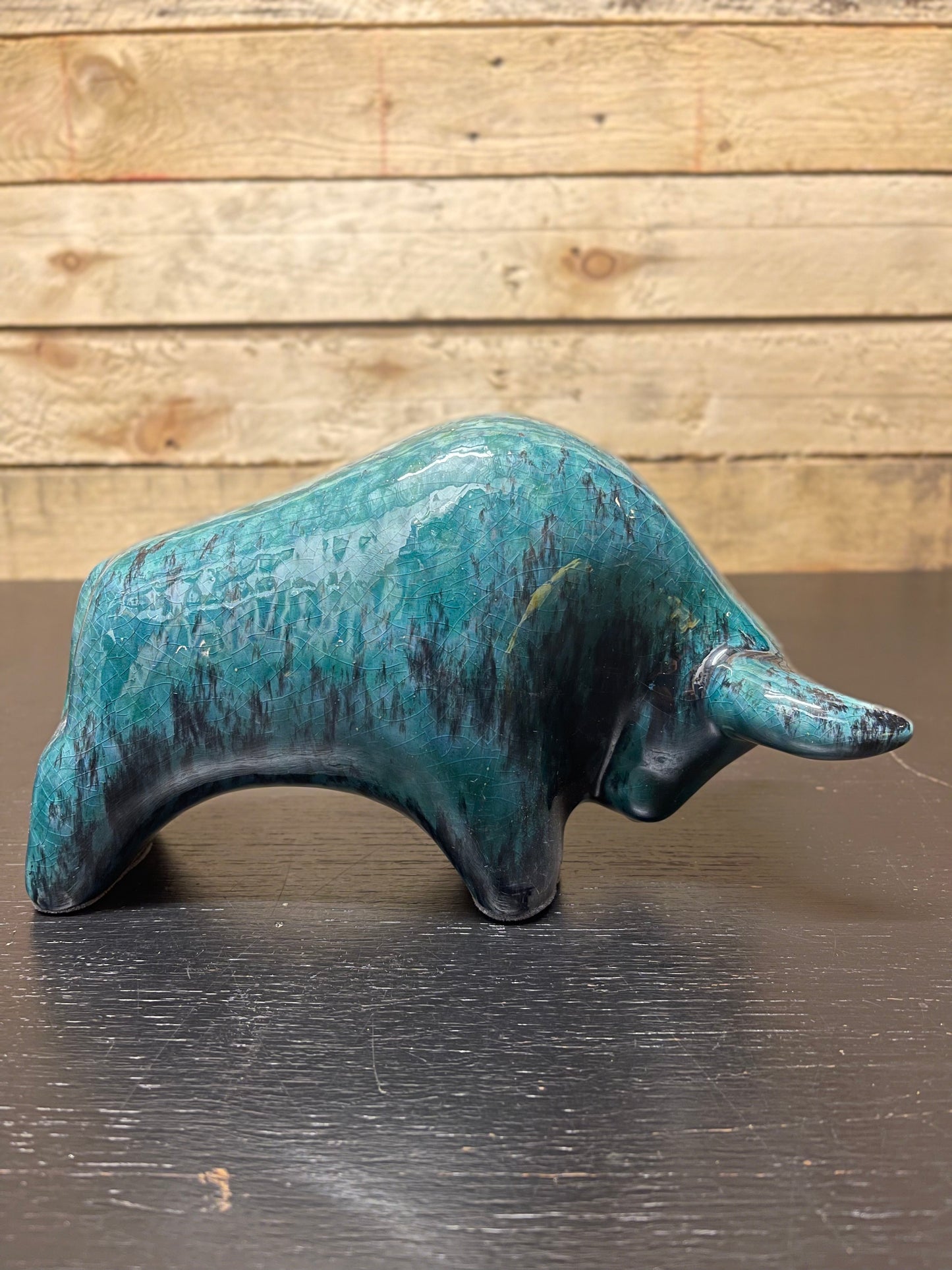 Otto Keramik Classic Ceramic Bull West German Pottery Fat Lava