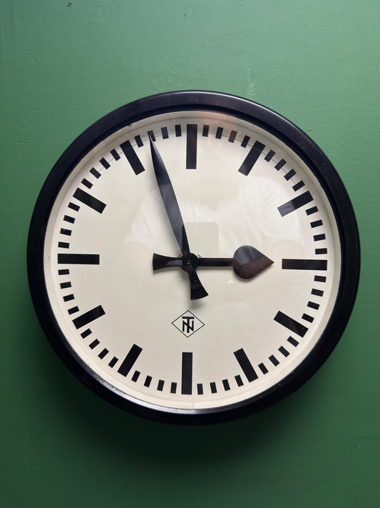 1940s TN Tele Norma West German Bakelite Factory / Office Clock