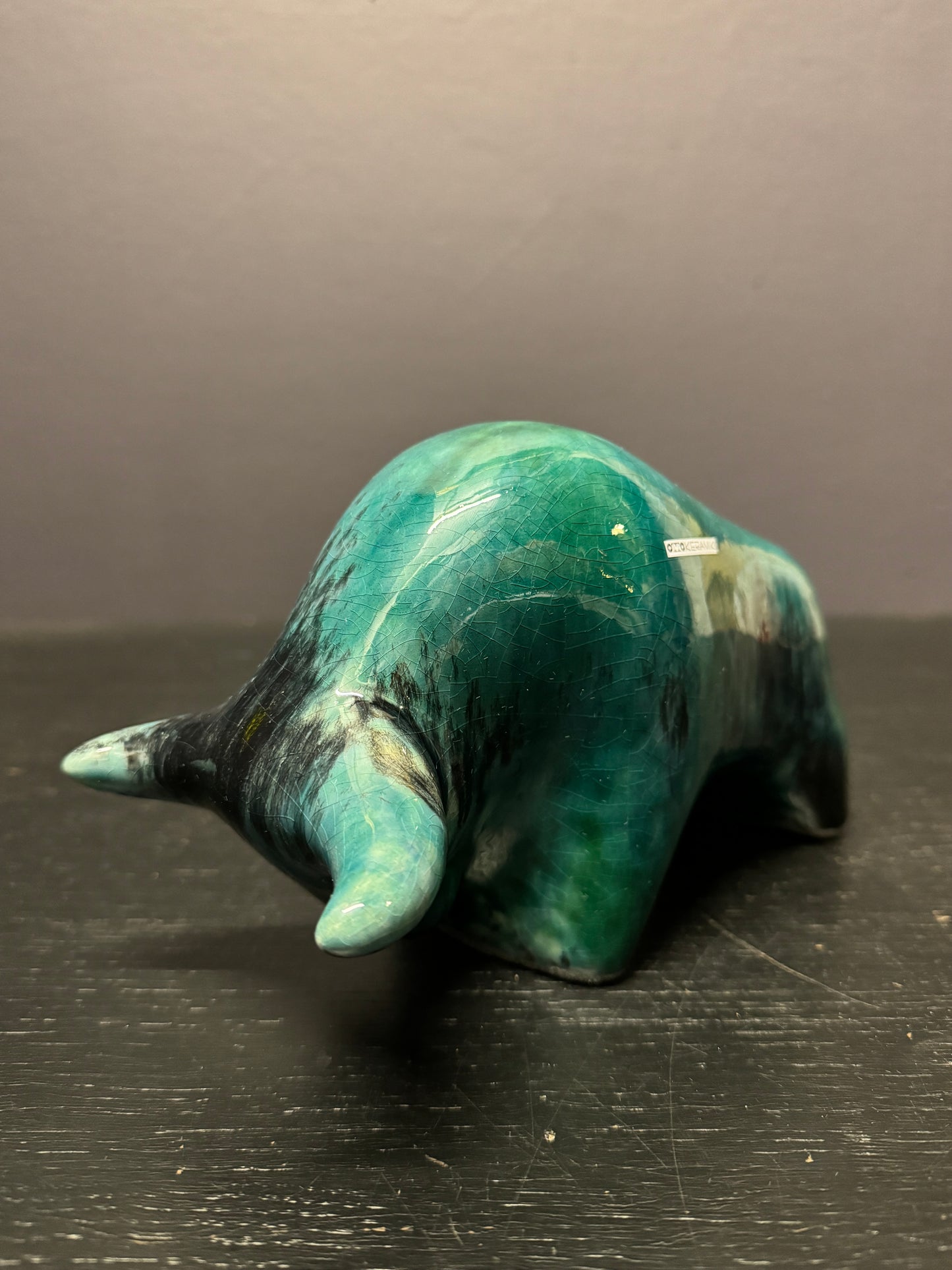 Otto Keramik Classic Ceramic Bull West German Pottery Fat Lava