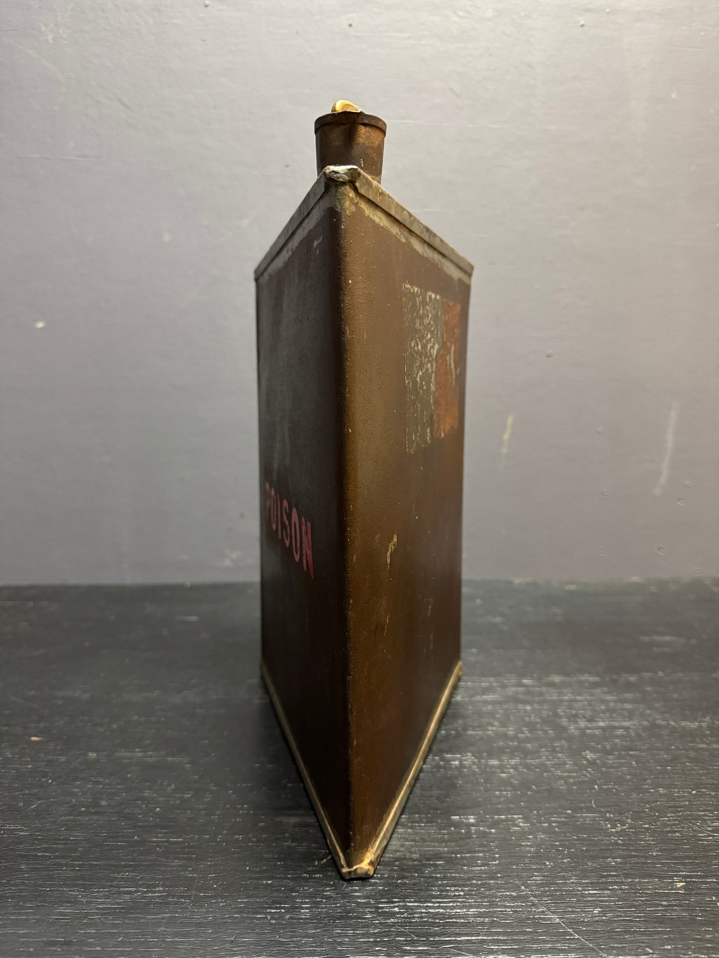 Early 1900s Factory Poison Can