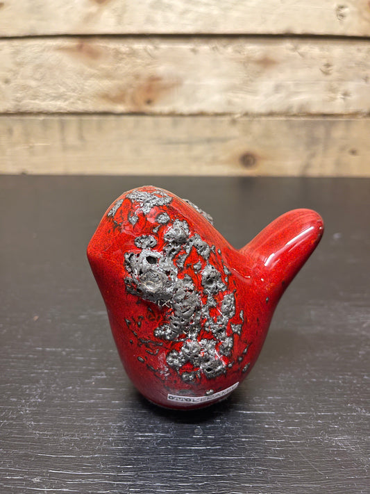 Otto Keramik Ceramic Birds West German Pottery Fat Lava