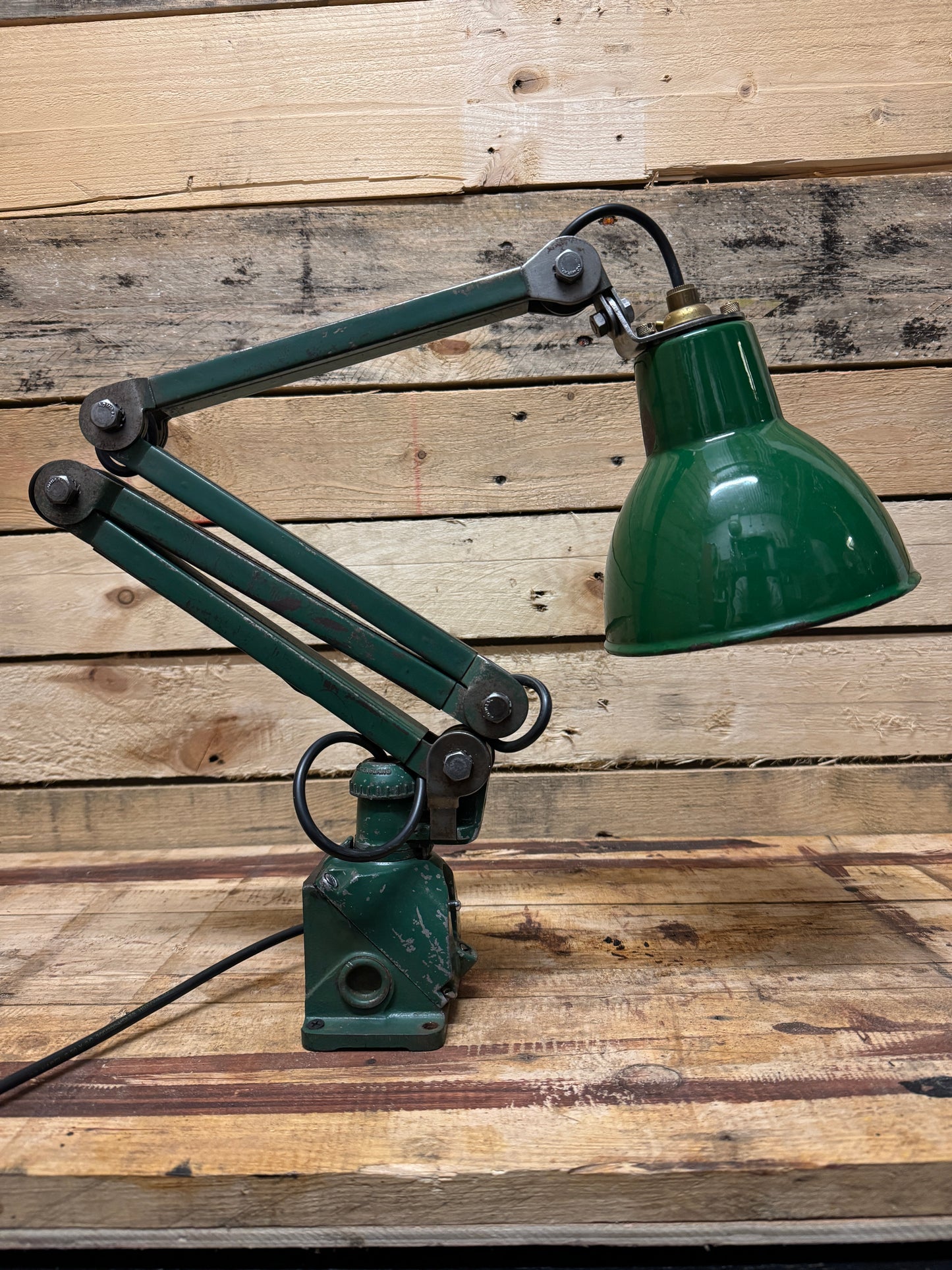 1930s Wall / Worktop Industrial Task Lamp By EDL.