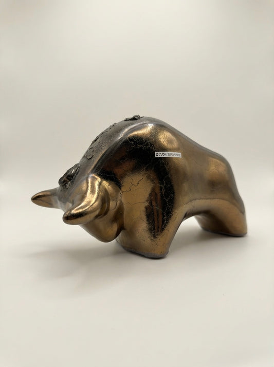 Otto Keramik Classic Ceramic Bull West German Pottery Fat Lava