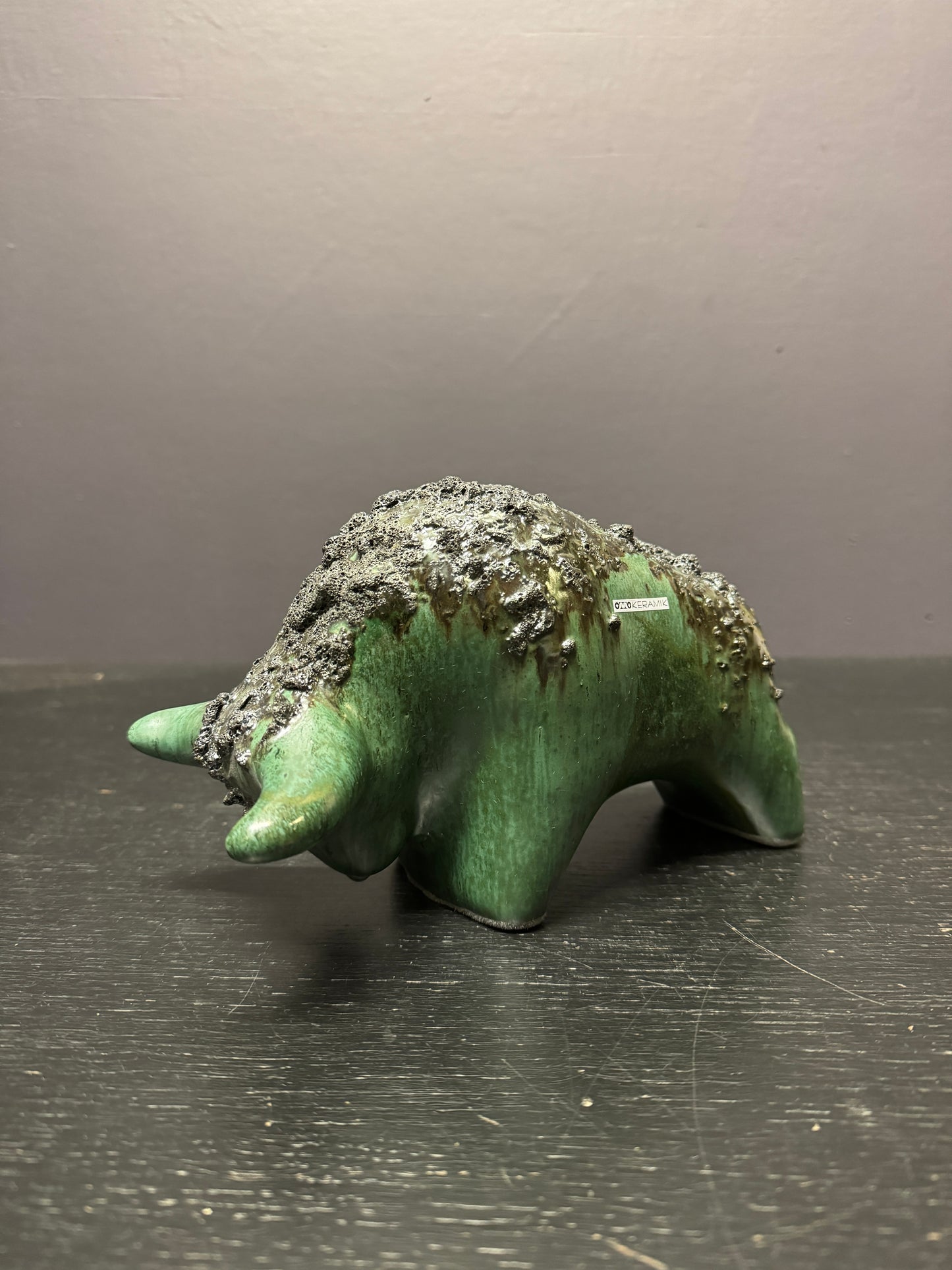 Otto Keramik Classic Ceramic Bull West German Pottery Fat Lava
