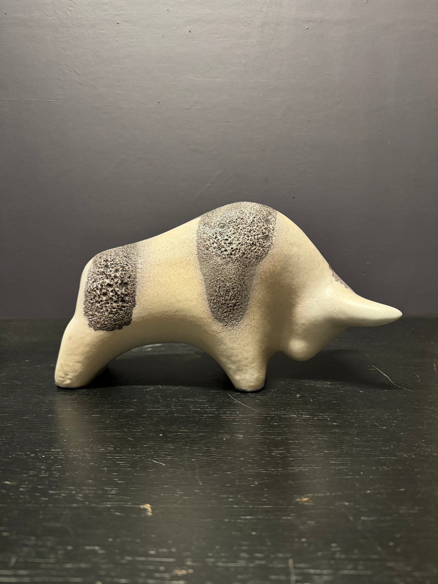 Otto Keramik Large Ceramic Bull West German Pottery Fat Lava