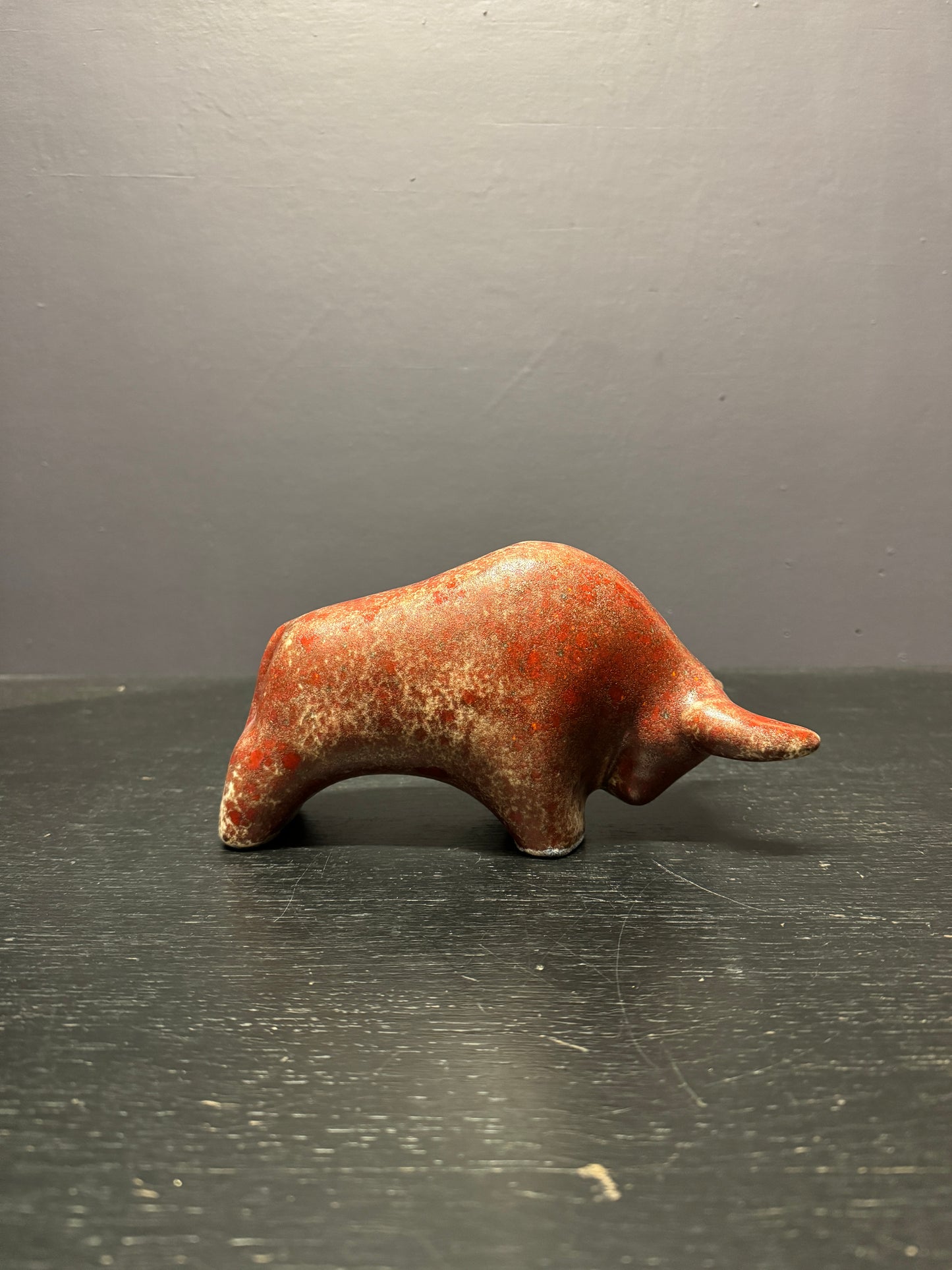 Otto Keramik Classic Ceramic Bull West German Pottery Fat Lava
