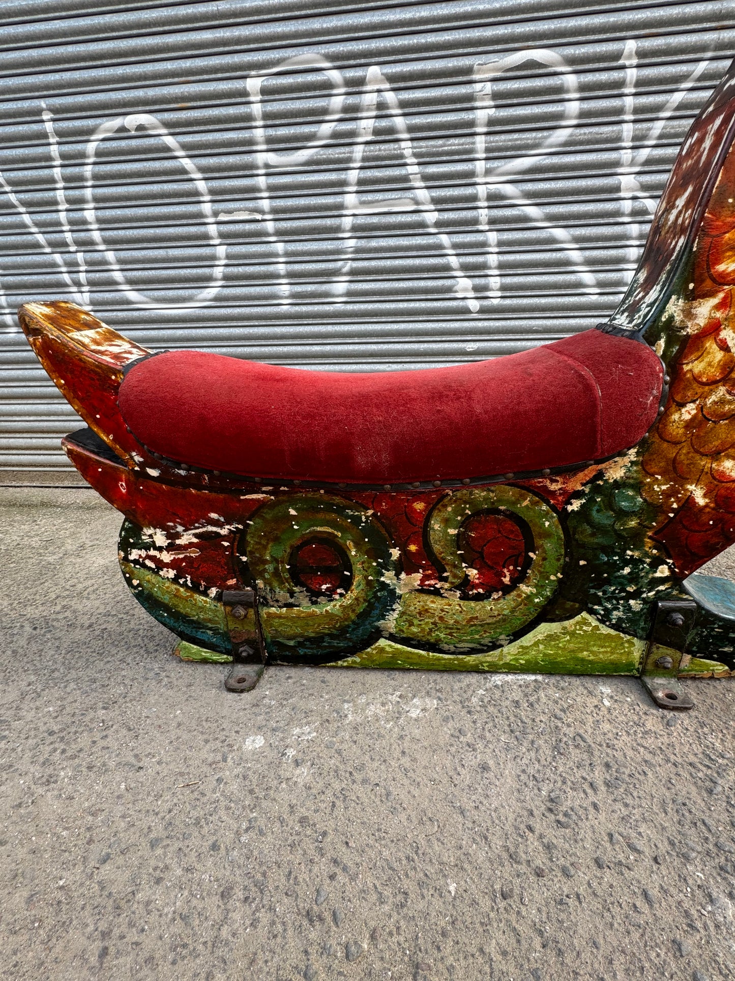 Early 1900s Fairground Art Carousel Dragon By Orton & Spooner