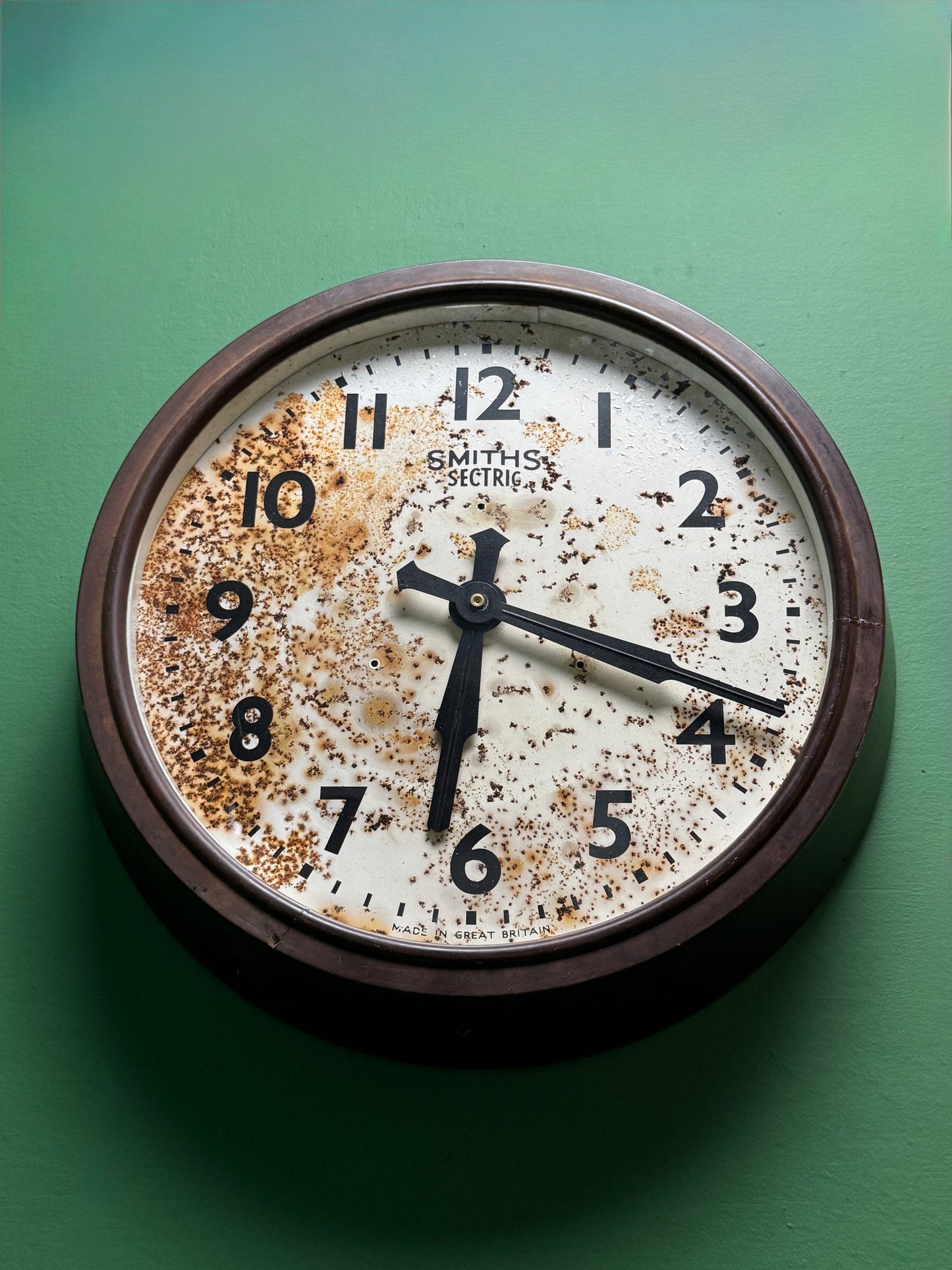 1940s Bakelite Factory Clock By Smiths Sectric