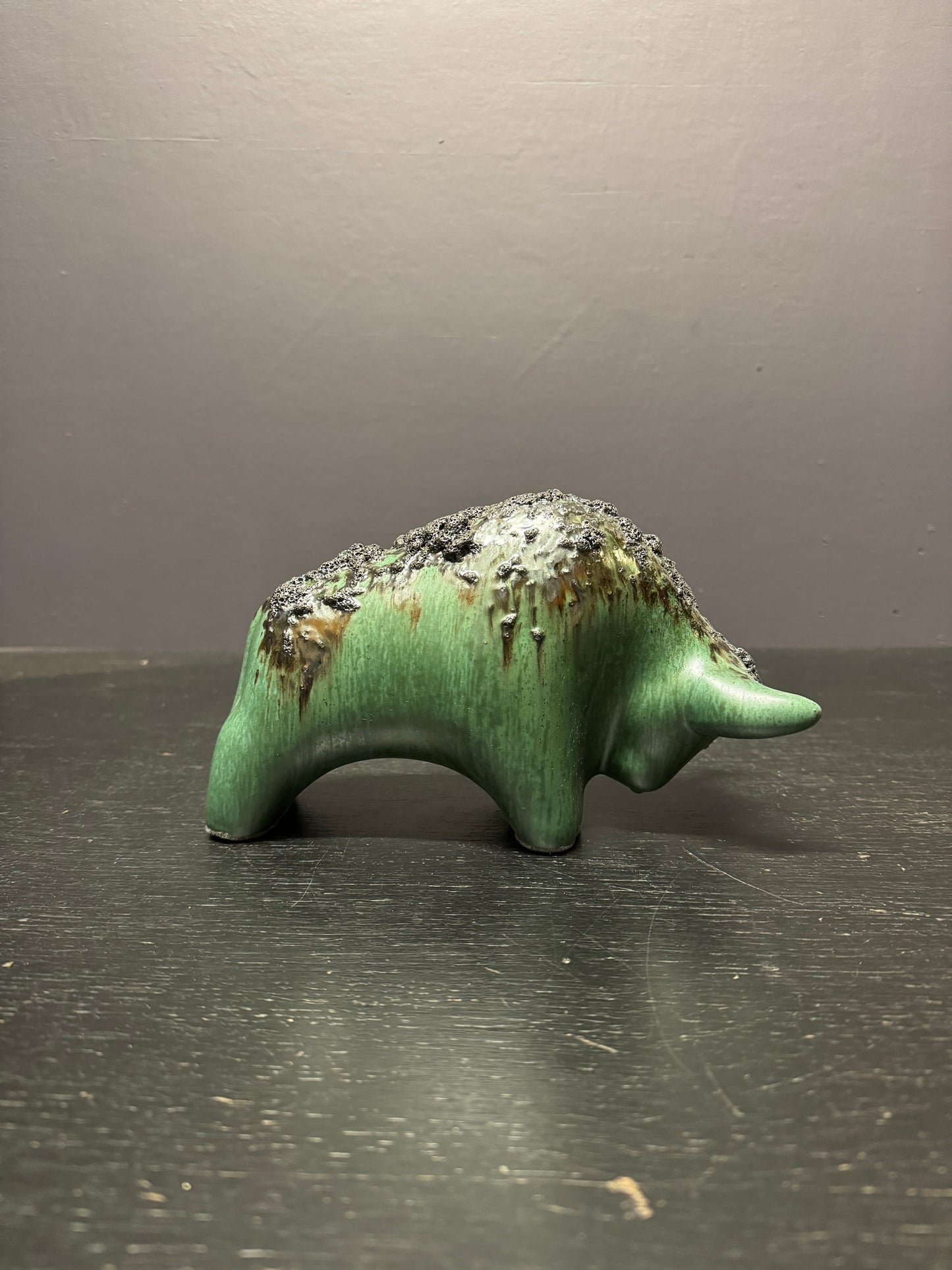 Otto Keramik Classic Ceramic Bull West German Pottery Fat Lava