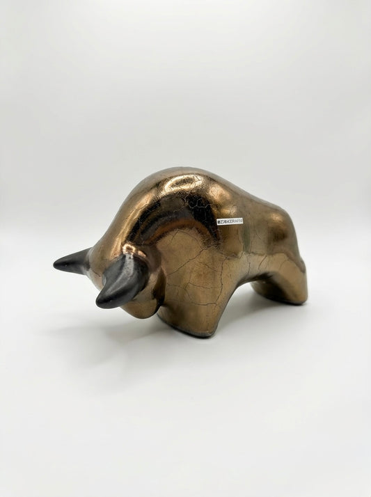 Otto Keramik Classic Ceramic Bull West German Pottery Fat Lava