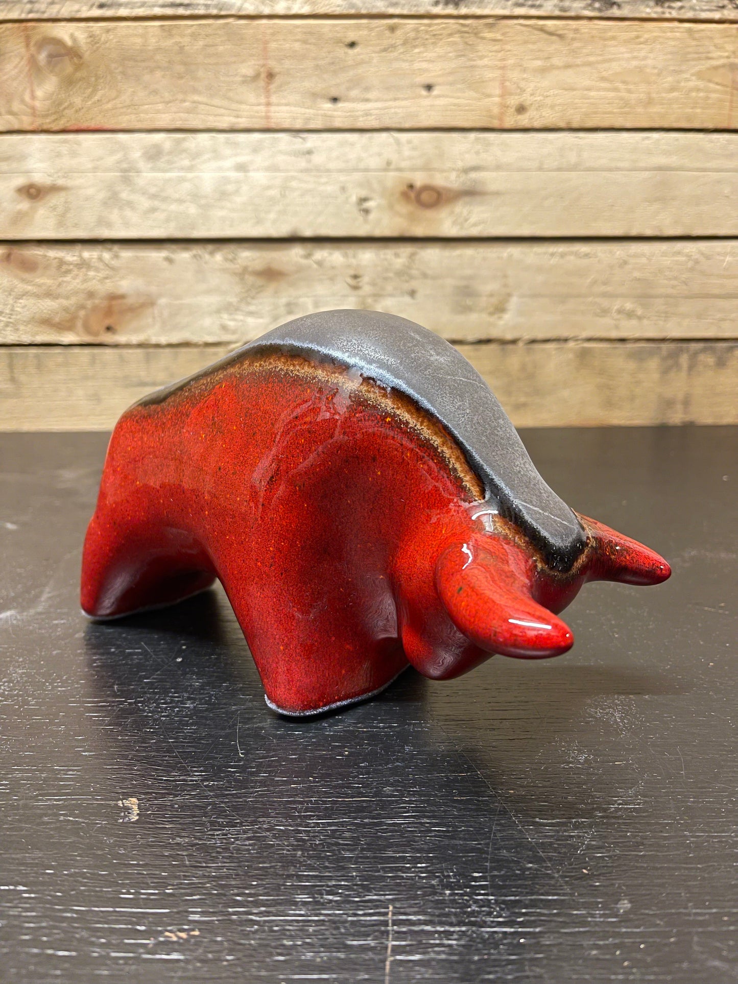 Otto Keramik Classic Ceramic Bull West German Pottery Fat Lava