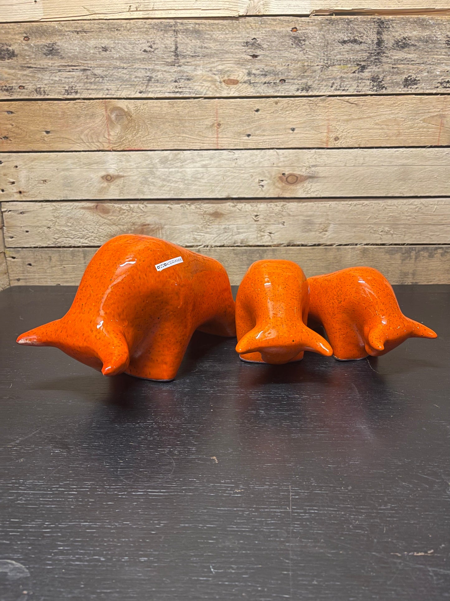 Otto Keramik Classic Ceramic Bull West German Pottery Fat Lava