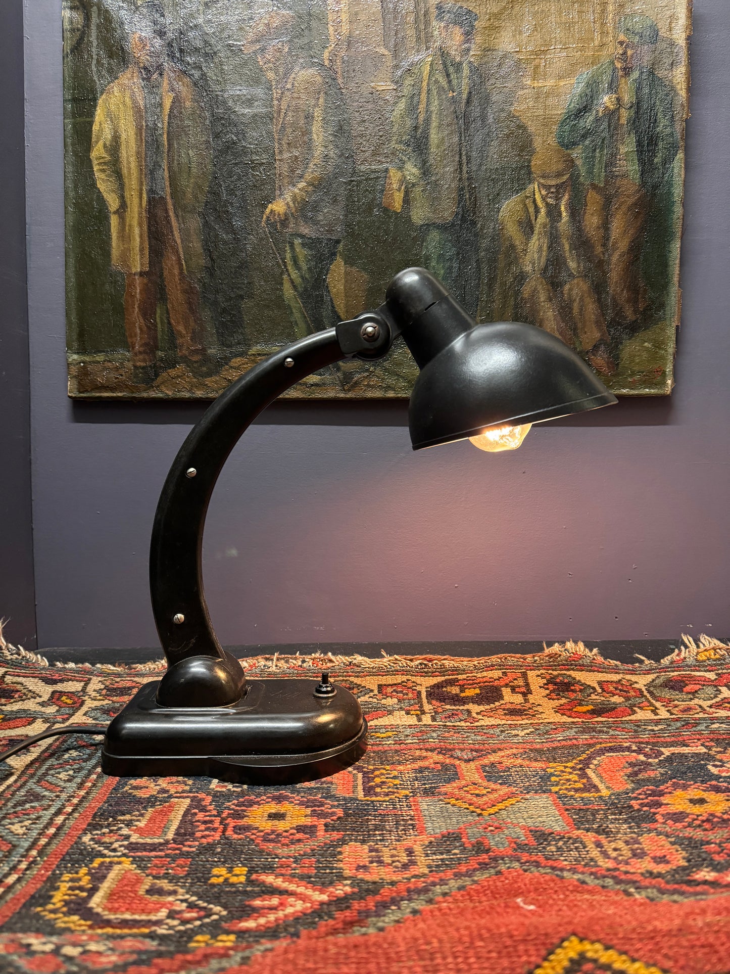 1940s USSR Version Sigma Bakelite Table Lamp By Christian Dell For Heinrich Römmler