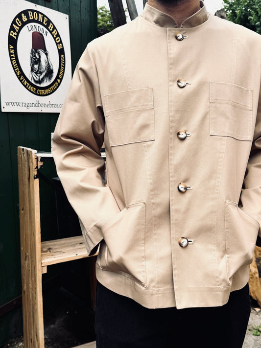 The 'Mintan' Made In London Classic Work Wear Drill Cotton Over Shirt