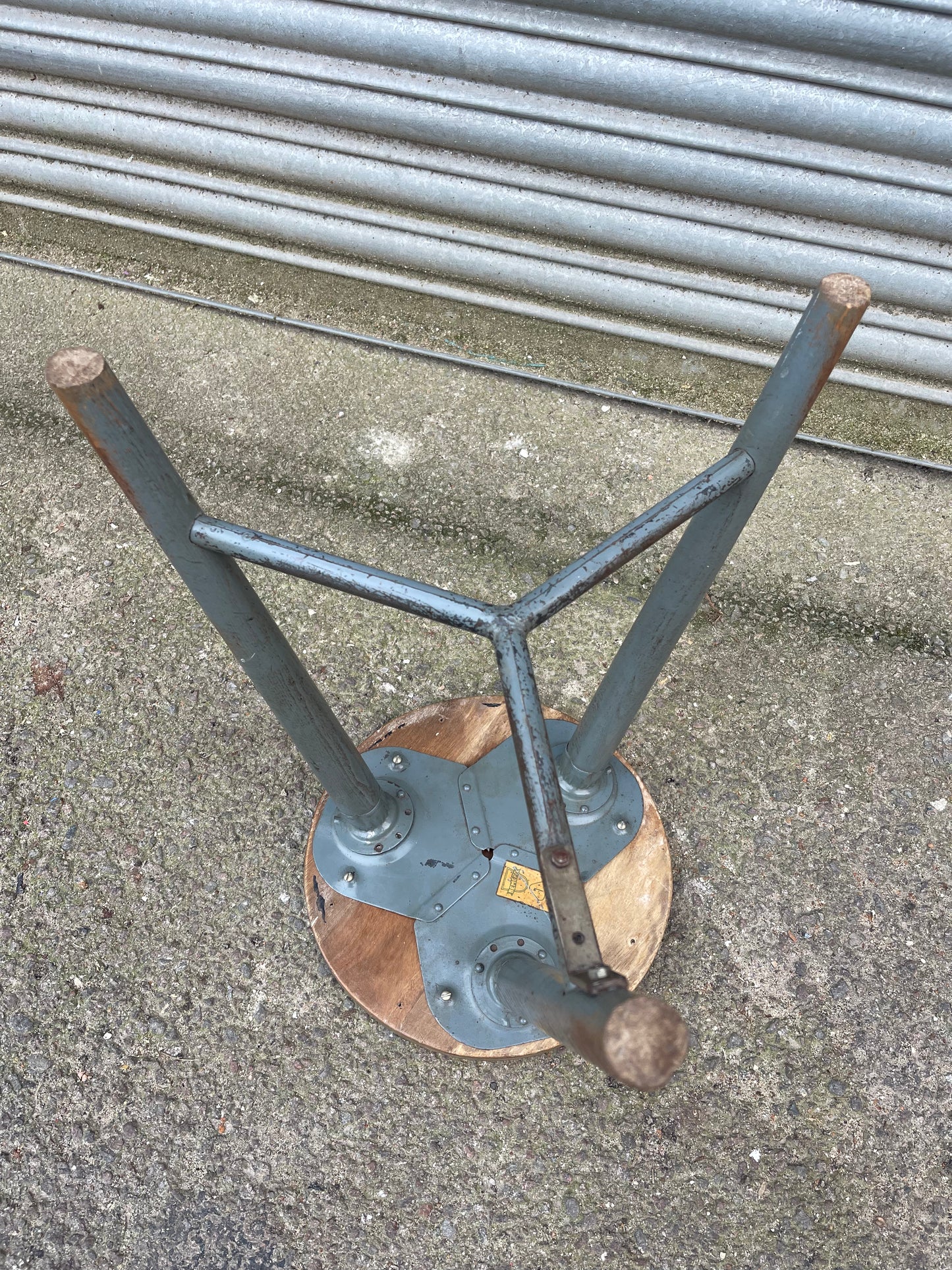 1950s East German Bemefe Work Stool Post War Rowac