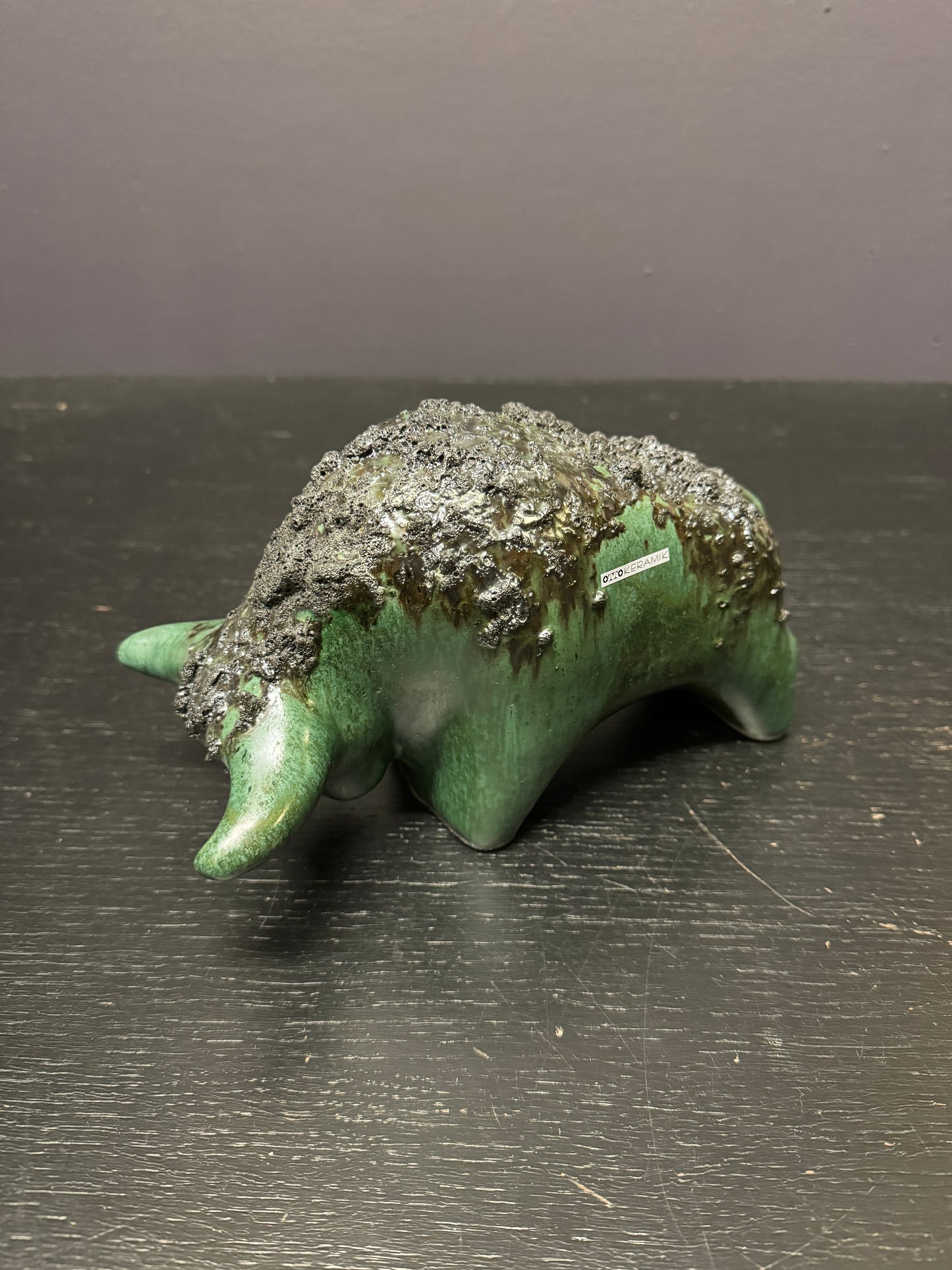 Otto Keramik Classic Ceramic Bull West German Pottery Fat Lava