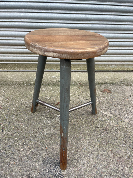 1950s East German Bemefe Work Stool Post War Rowac