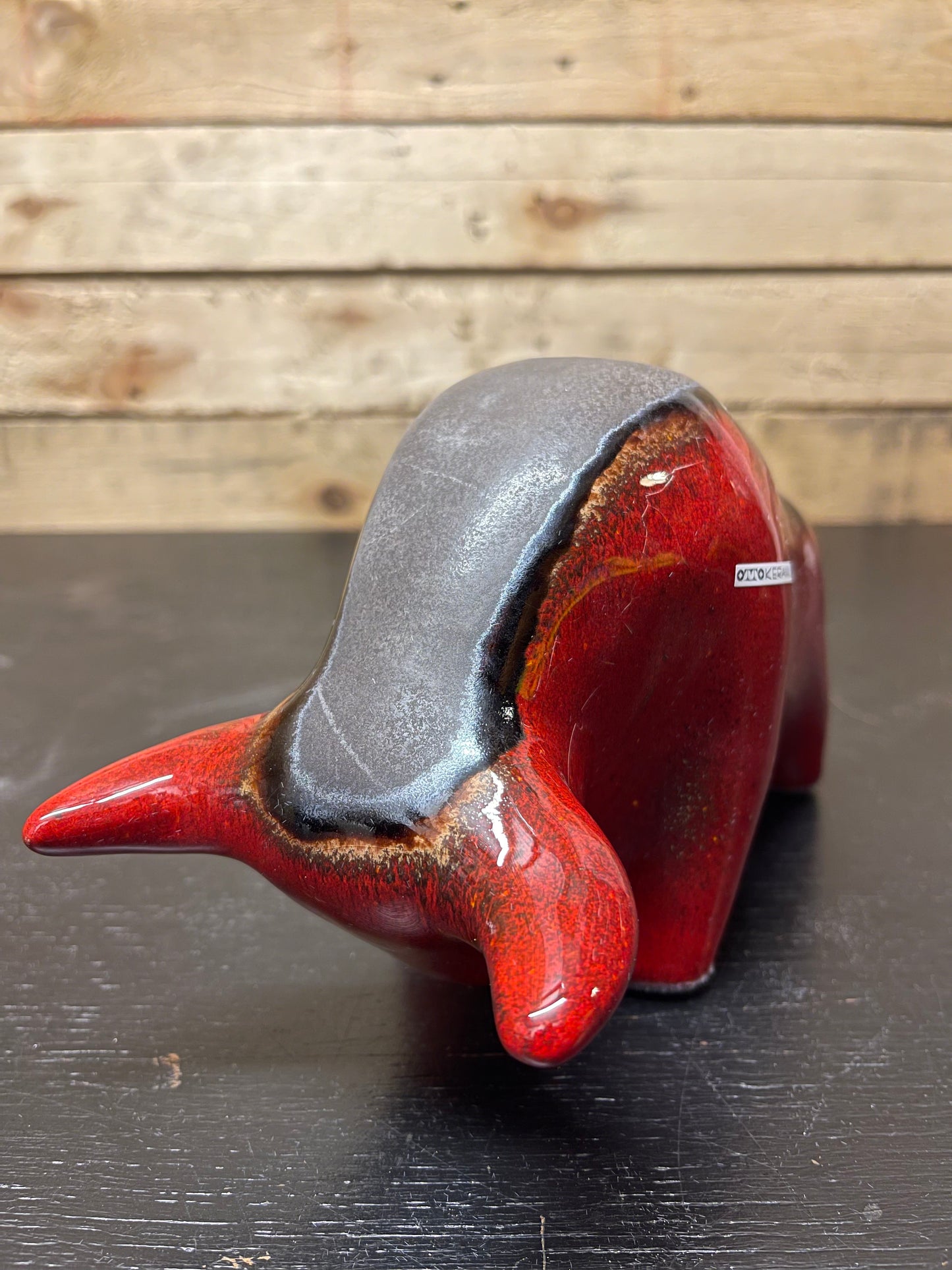 Otto Keramik Classic Ceramic Bull West German Pottery Fat Lava