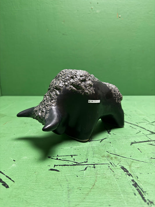 Otto Keramik Classic Ceramic Bull West German Pottery Fat Lava