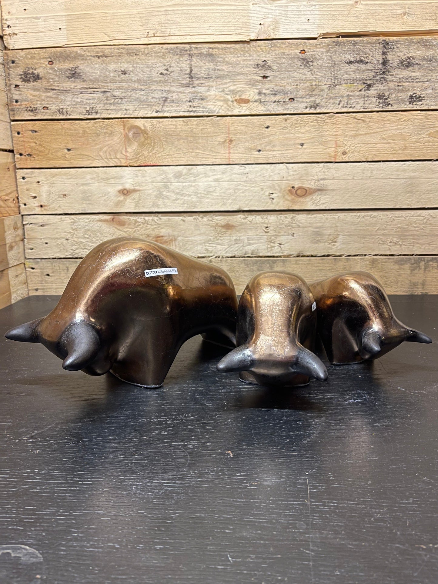 Otto Keramik Classic Ceramic Bull West German Pottery Fat Lava