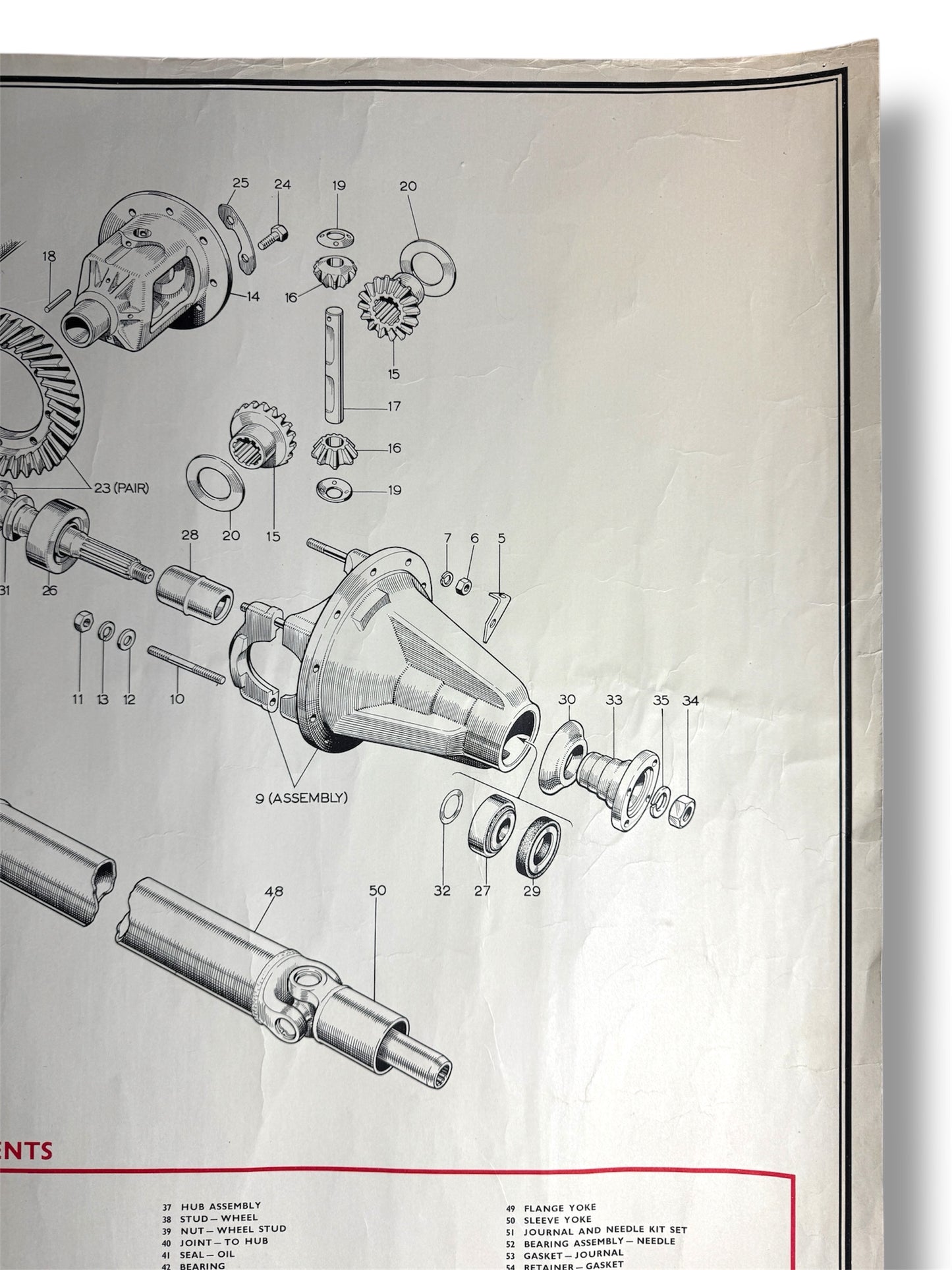 B.M.C. British Motor Corporation Educational Poster Circa 1950s