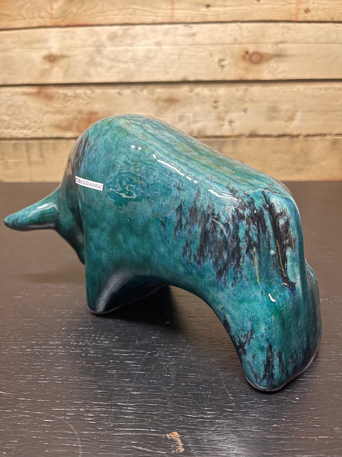 Otto Keramik Classic Ceramic Bull West German Pottery Fat Lava