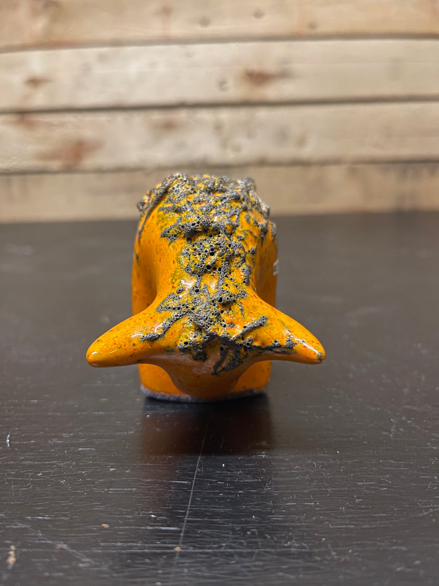 Otto Keramik Small Ceramic Bull West German Pottery Fat Lava