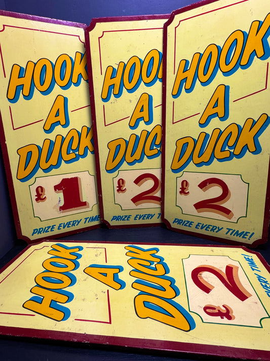 Hook A Duck Fun Fair Game Signs By Michael Rule