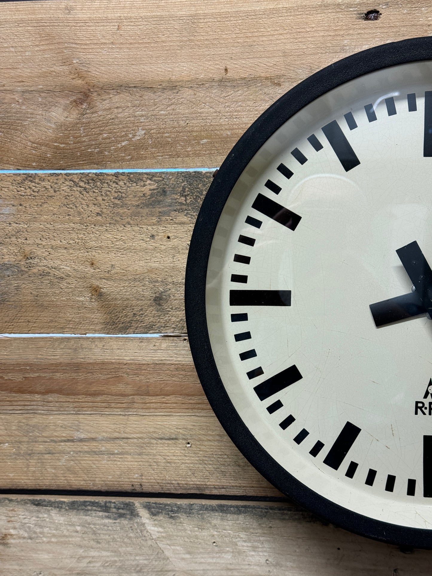 1950s East German Industrial Factory Clock By RFT