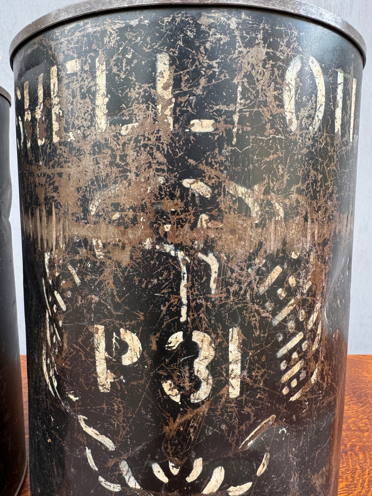 1930s Shell Oil Cans.