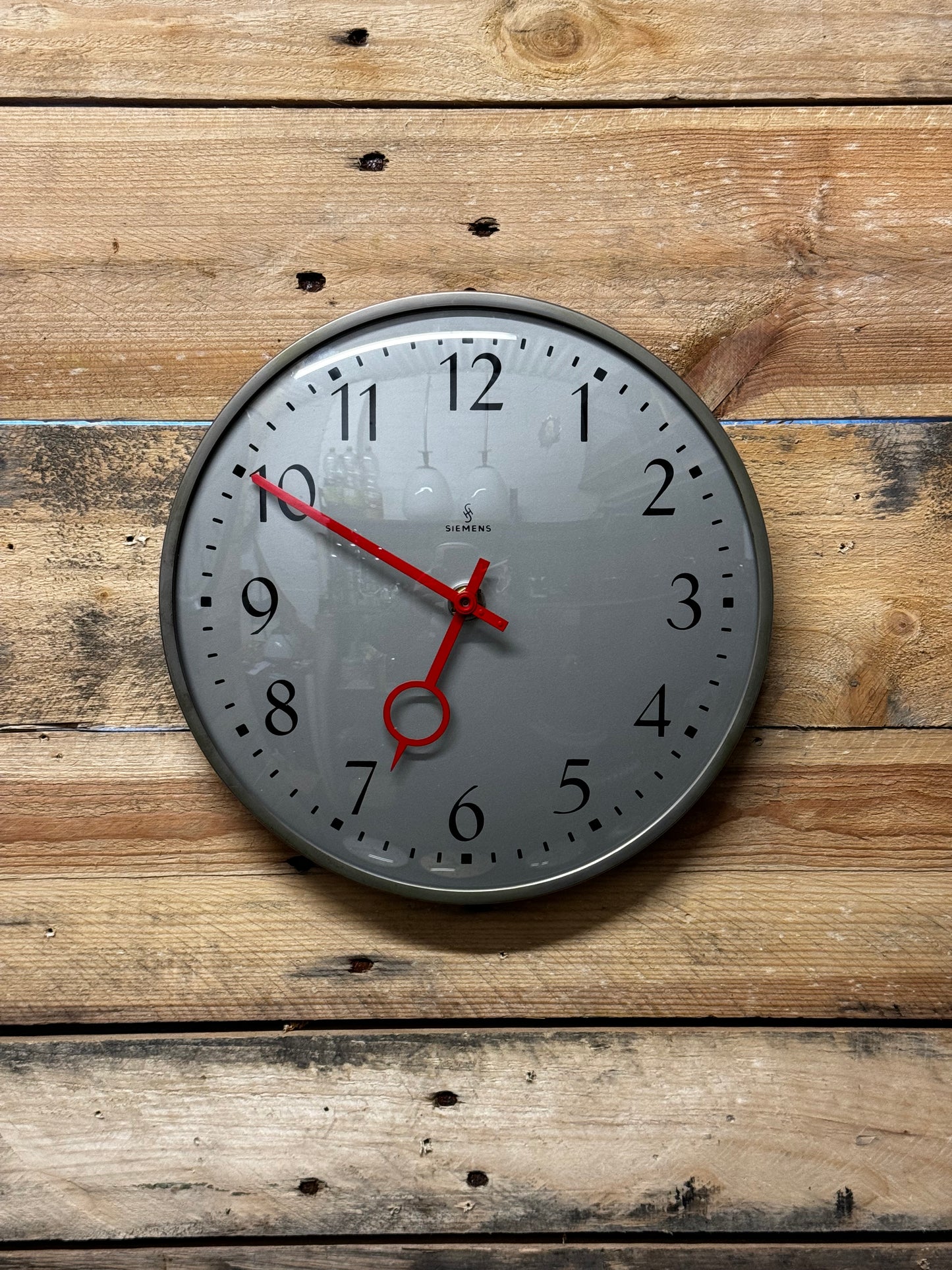 1960's German Industrial Factory / Office Clocks By Peter Behrens For Siemens