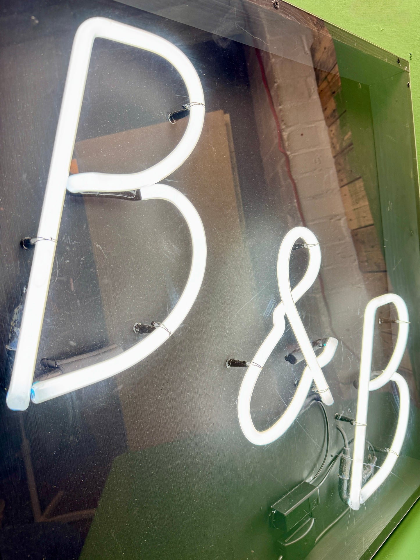 Large ‘ B&B ‘ Bed & Breakfast Neon Sign Circa 1980s