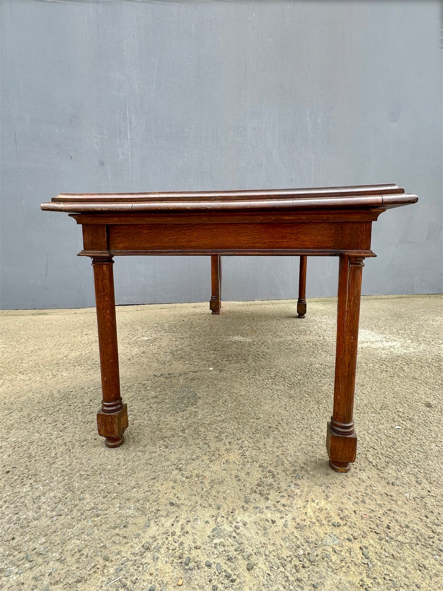 Late 1800s Large English Oak Table