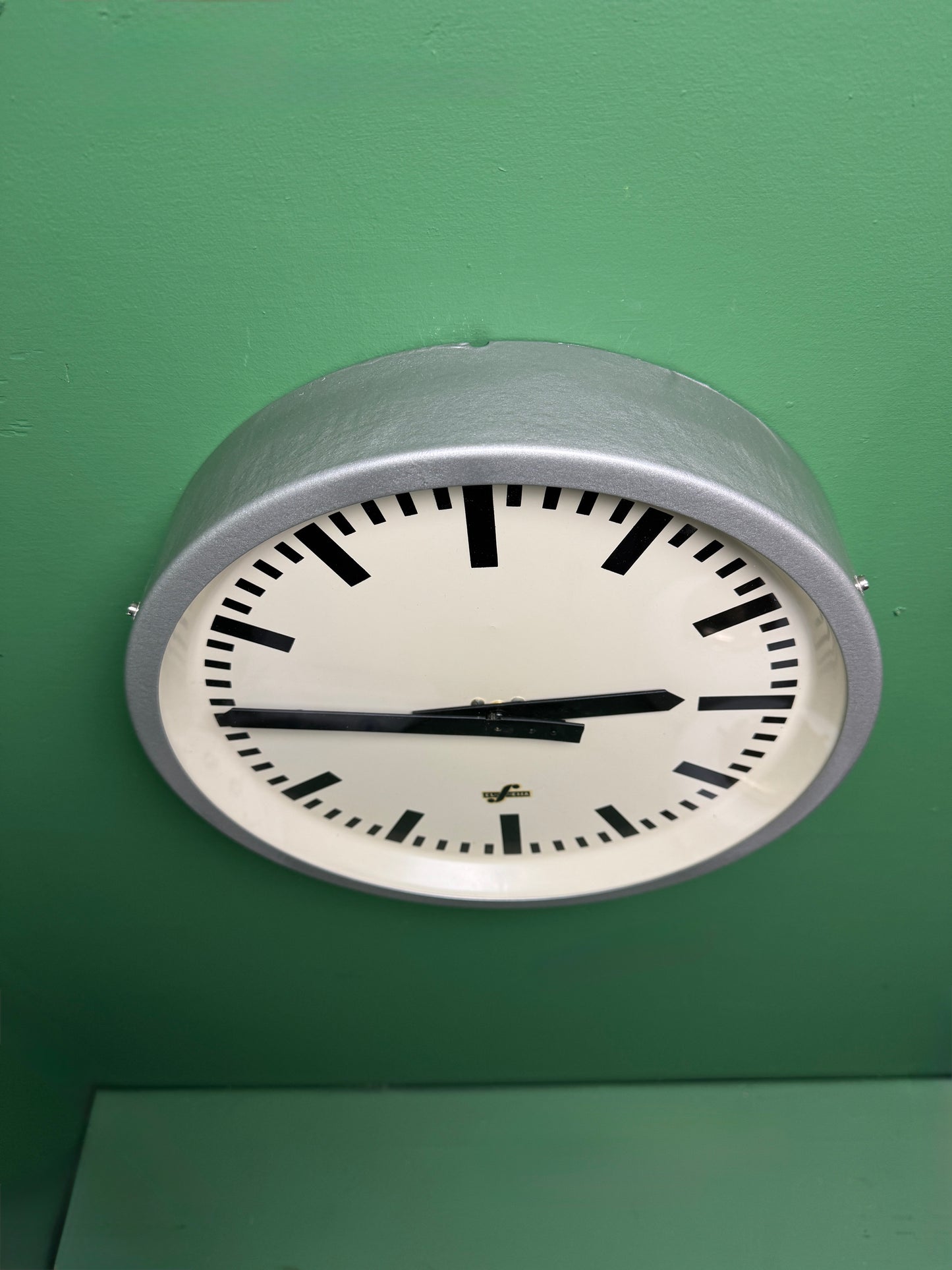 1950s East German Industrial Factory Clock By RFT