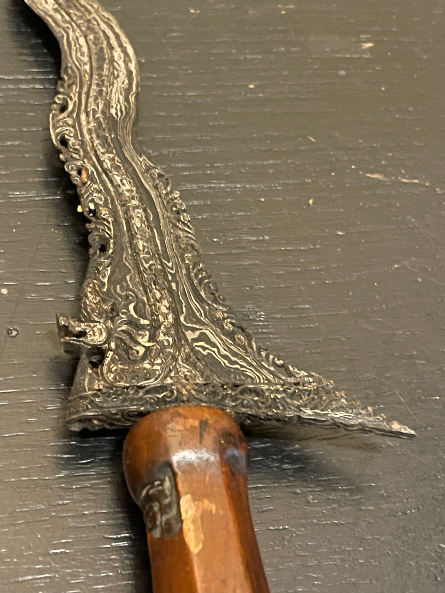 Beautiful Surakarta Kris Luk 11 Java Indonisia Circa 1890s