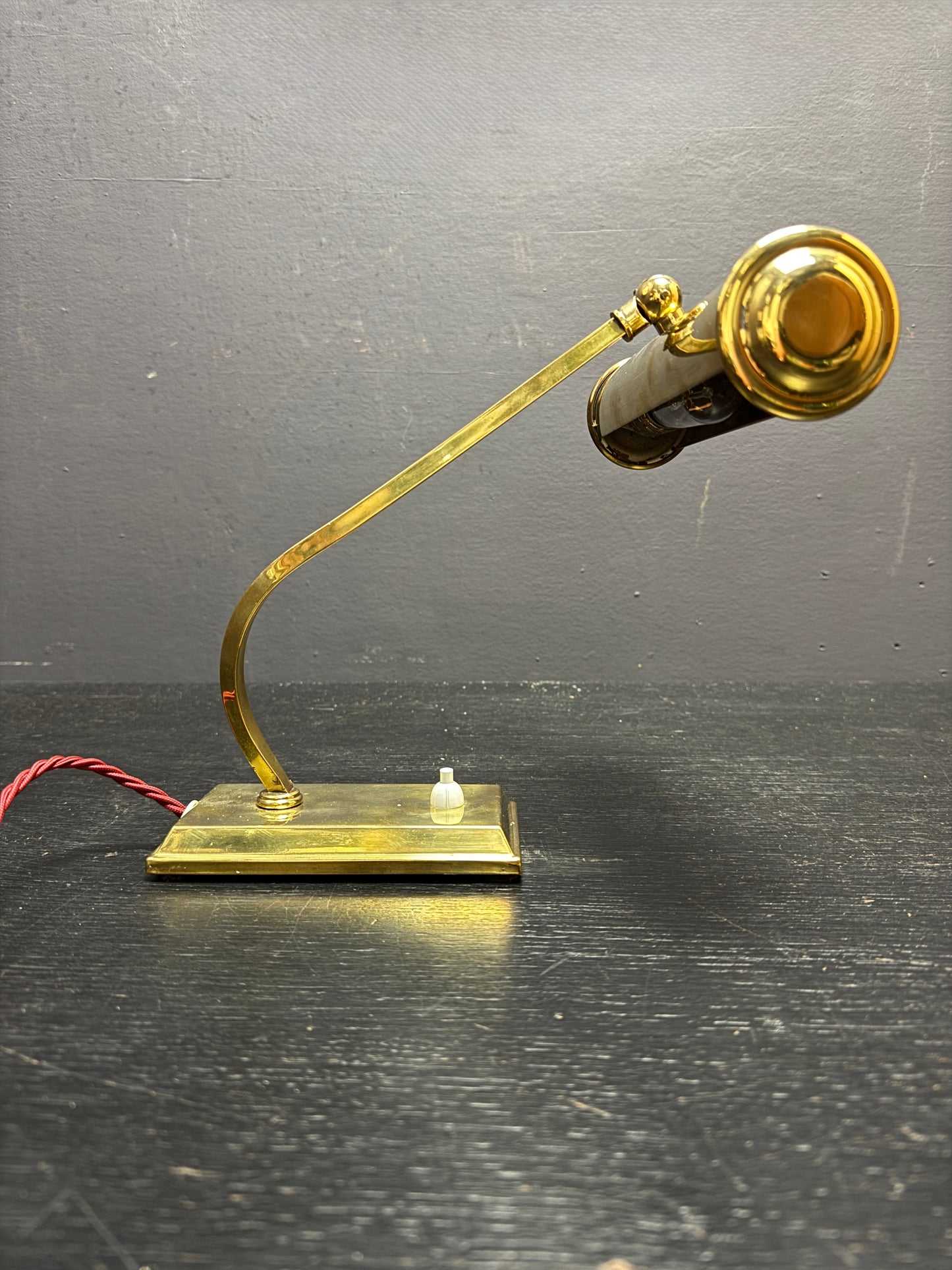 1960s Brass Piano Lamp By Solken Germany