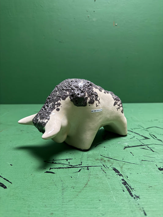 Otto Keramik Classic Ceramic Bull West German Pottery Fat Lava