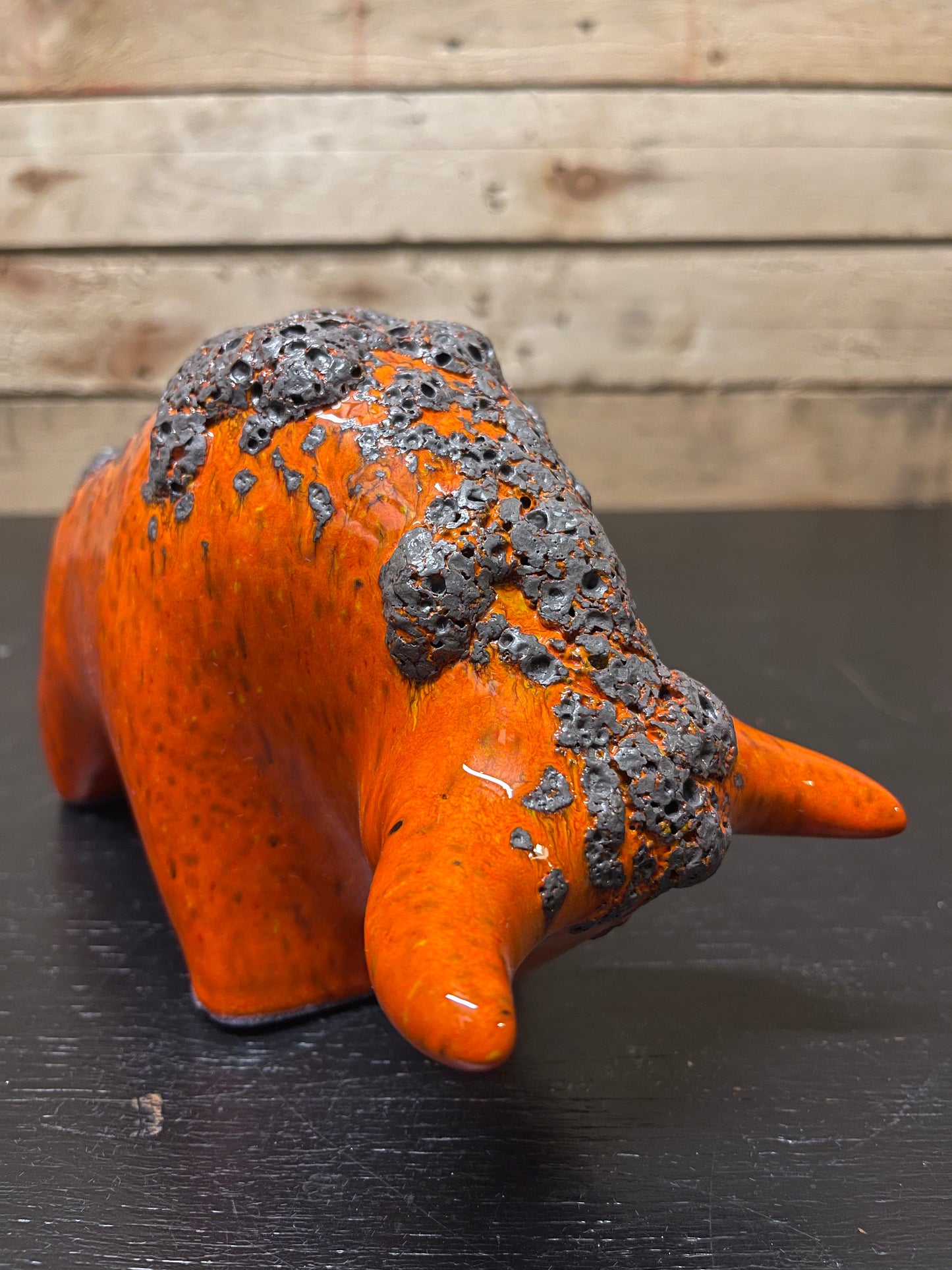 Otto Keramik Classic Ceramic Bull West German Pottery Fat Lava