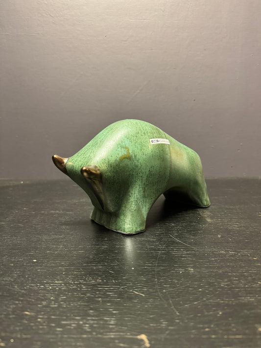Otto Keramik Ceramic Bull West German Pottery Fat Lava