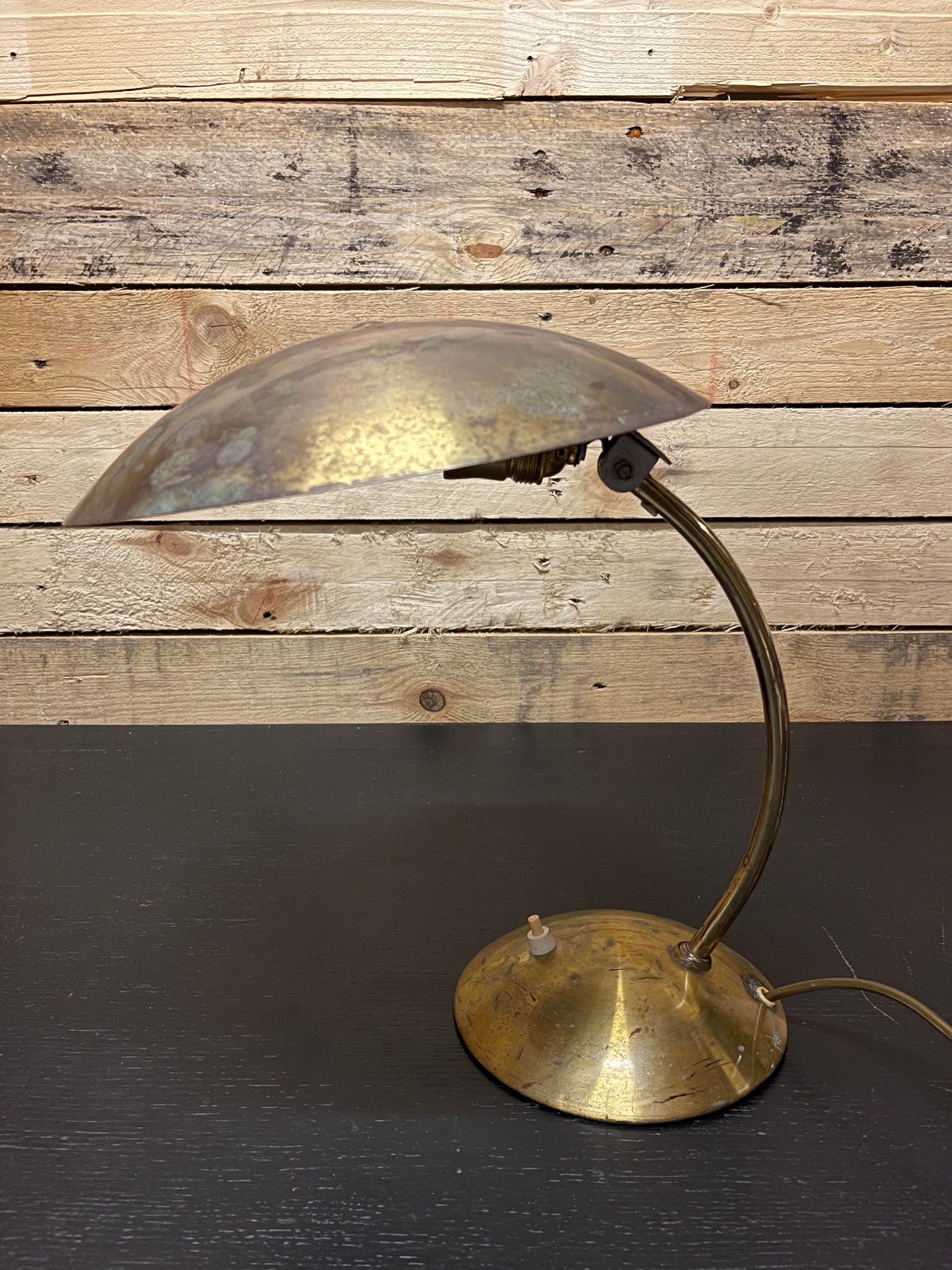 1930s Modernist Copper & Brass Table Lamp Germany