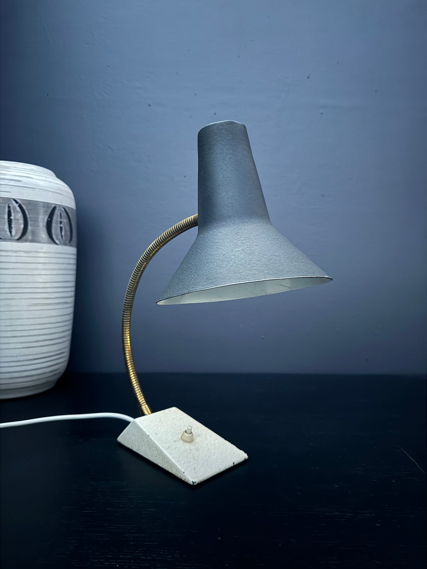 Circa 1950s Goose Neck Desk Lamp By SIS Germany