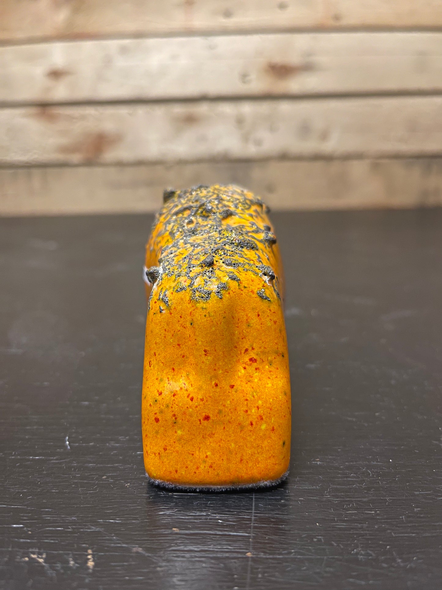 Otto Keramik Small Ceramic Bull West German Pottery Fat Lava