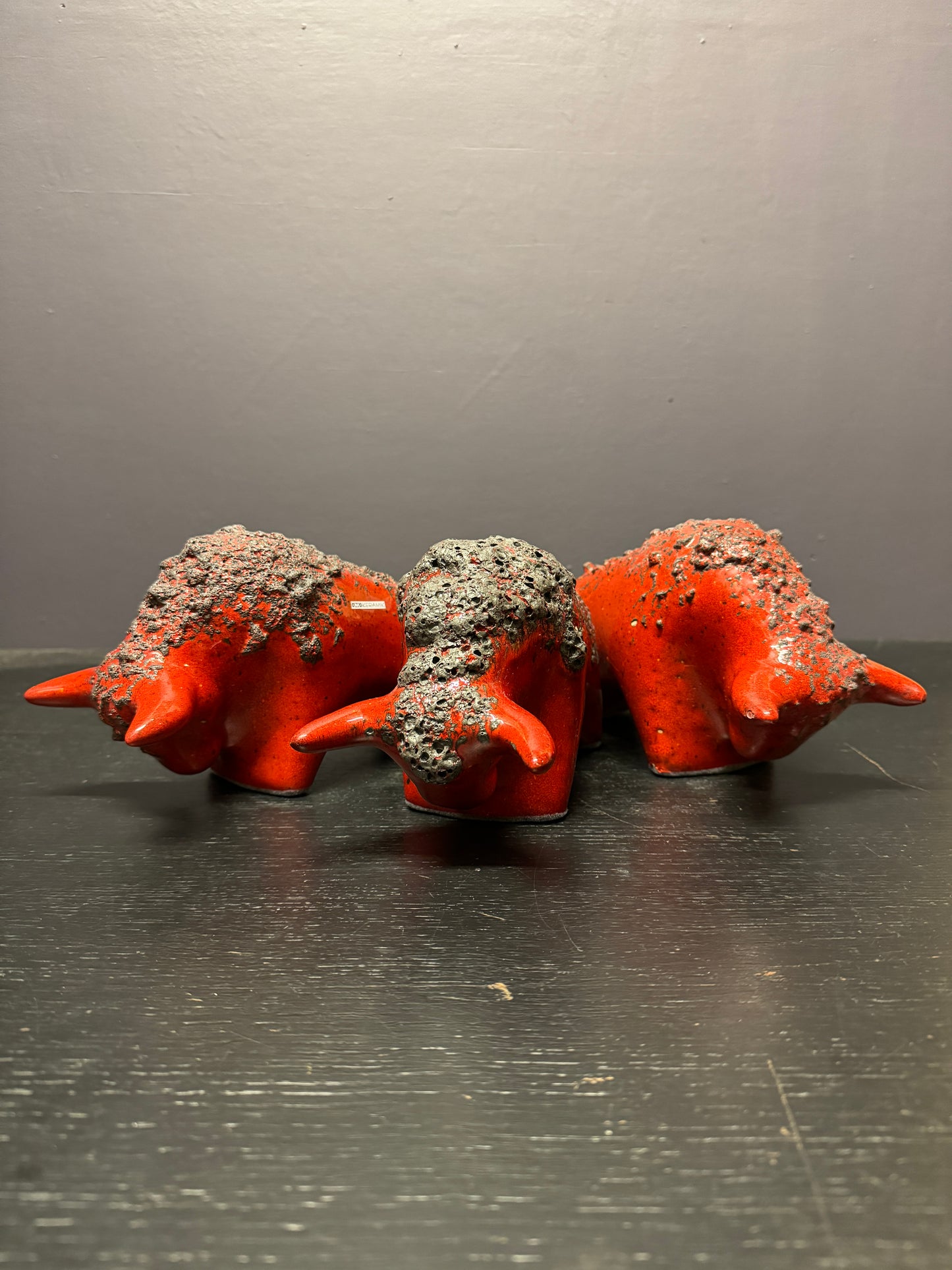 Otto Keramik Classic Ceramic Bull West German Pottery Fat Lava