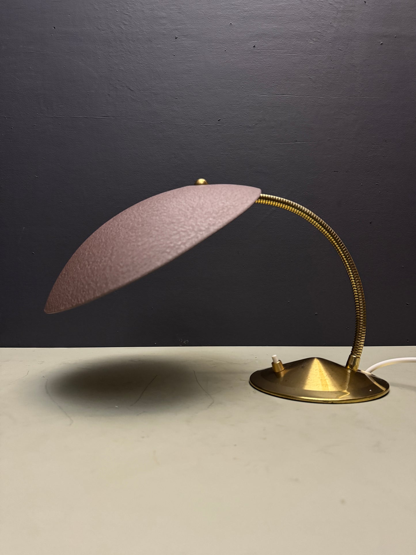 1950s Modernist Goose Neck Table Lamp By Gecos - Gebrüder Cosack Ligting Germany