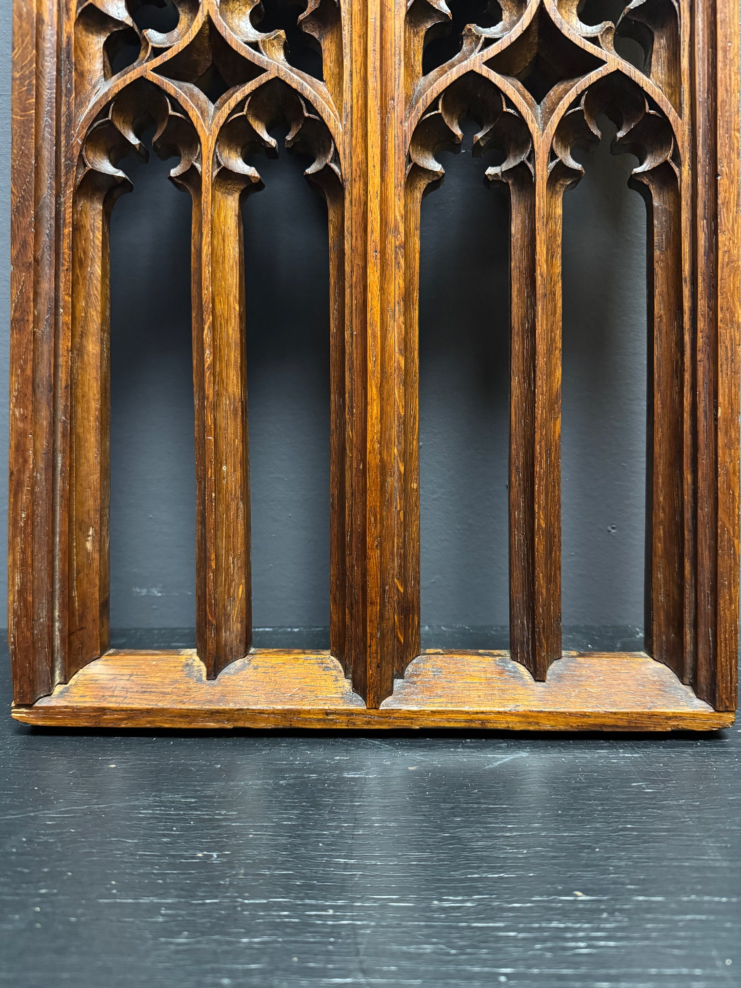 Late 1800s Gothic Revival Miniature Tracery Church Window Frame