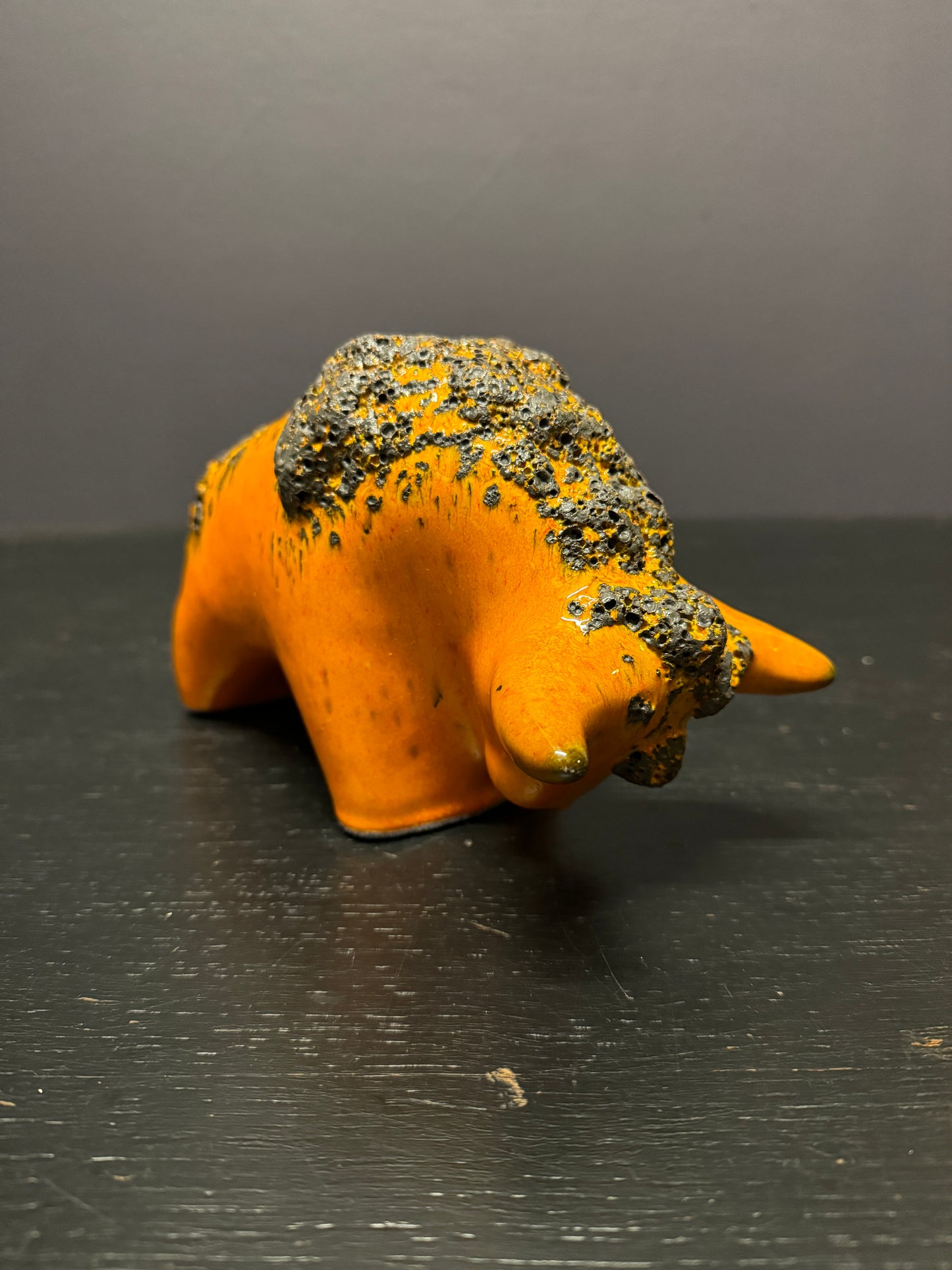 Otto Keramik Classic Ceramic Bull West German Pottery Fat Lava
